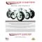 Service Caster Metro 461MBQ8AIR MBQ-8AIR Replacement Caster Set with Brakes, 4PK MET-SCC-100S280-PNB-TLB-2-R-2 - alternate 2
